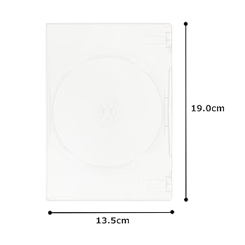 Amazon | MロックDVDトールケース1枚用 【2個セット】 (クリア